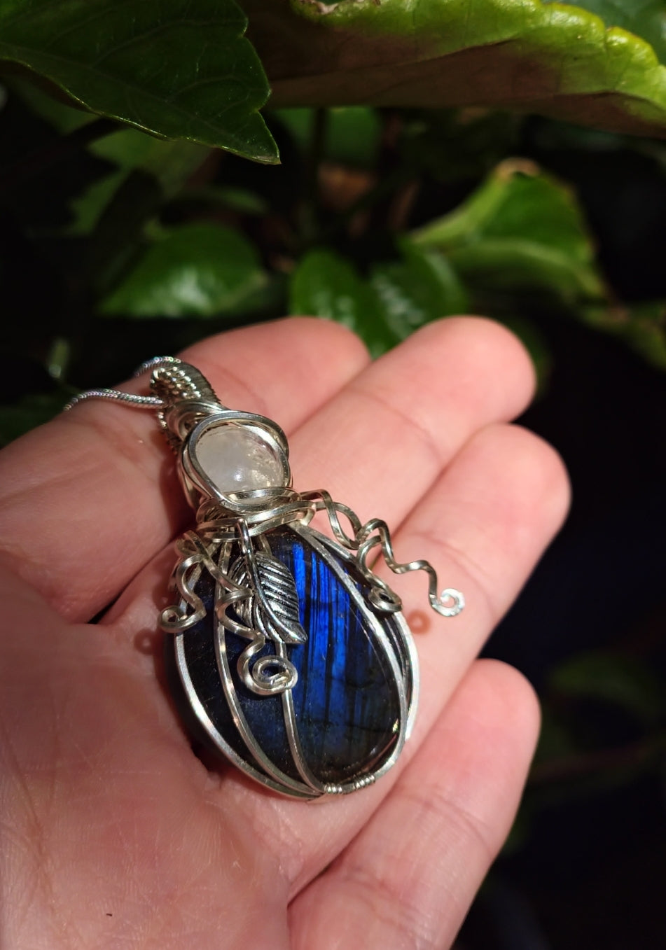 Labradorite Pumpkin Cabochon Pendant