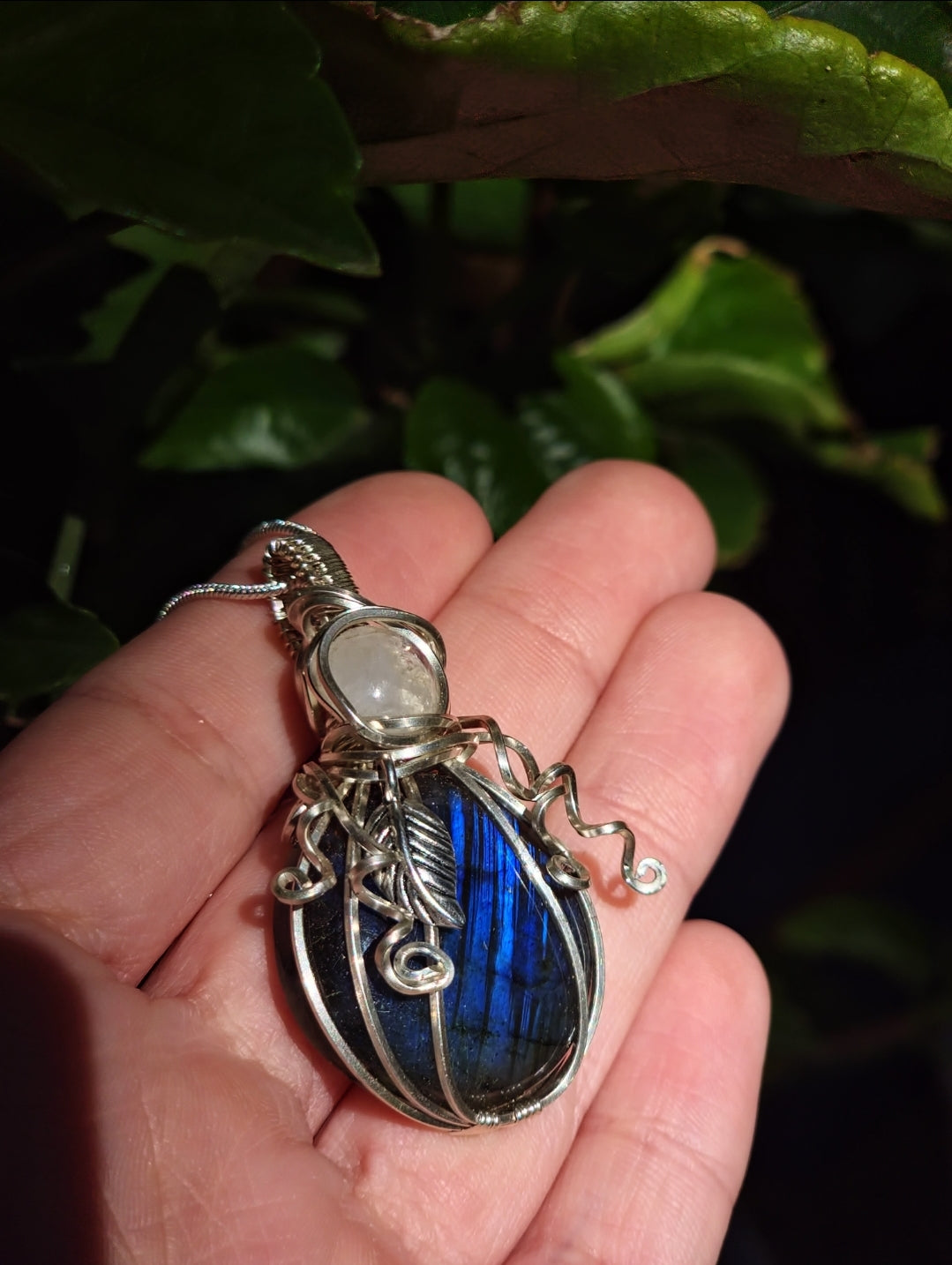 Labradorite Pumpkin Cabochon Pendant