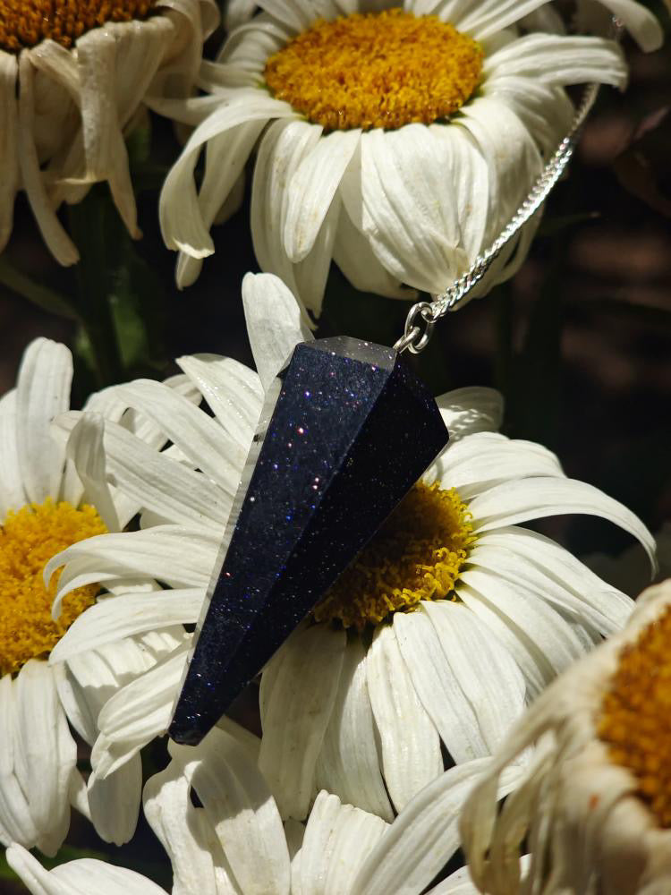 Blue Goldstone Pendulum