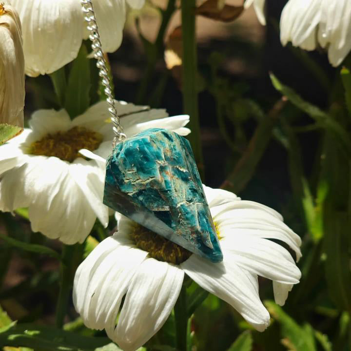 Blue Apatite Pendulum