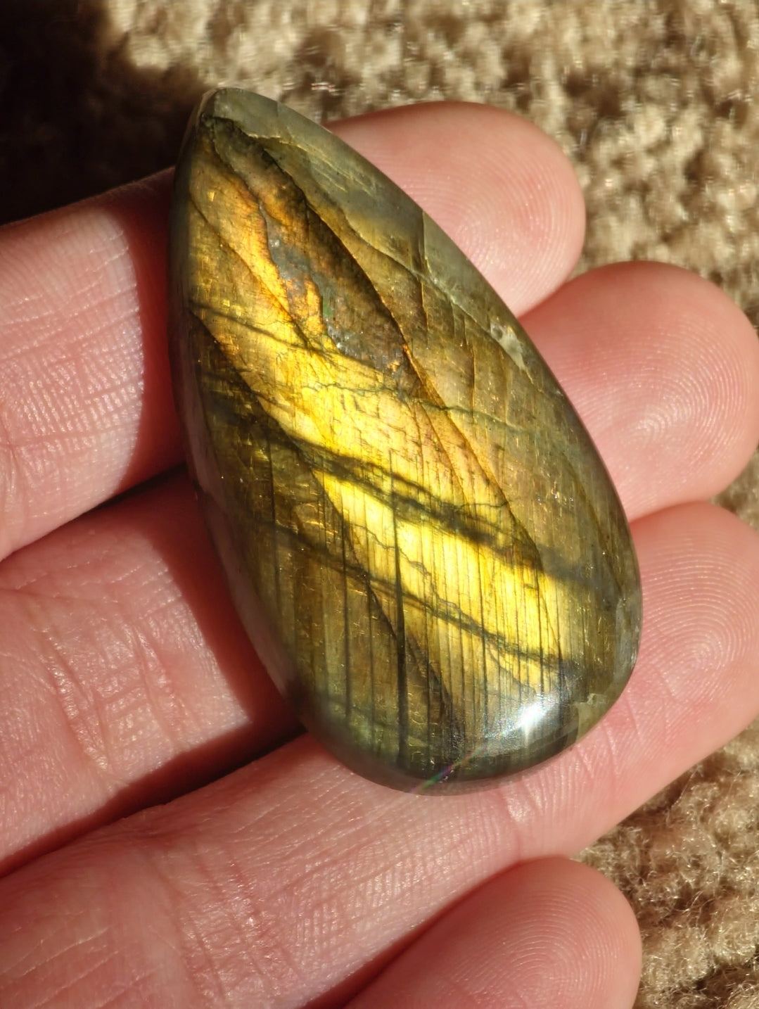 AAA Orange Flash Labradorite