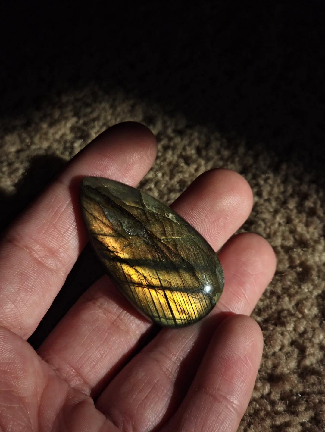 AAA Orange Flash Labradorite