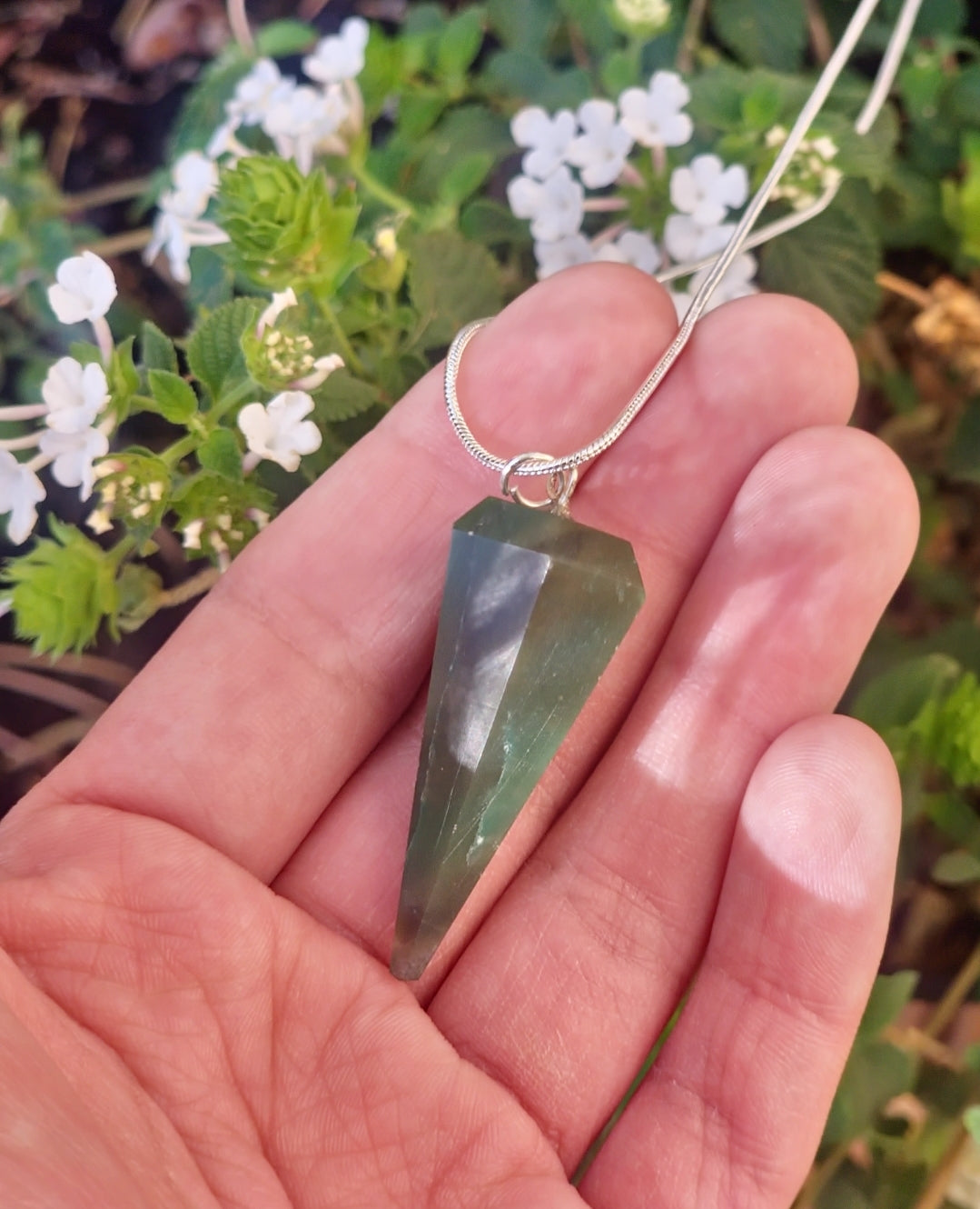 Grade AAA Adventurine Pendulum Point Necklace