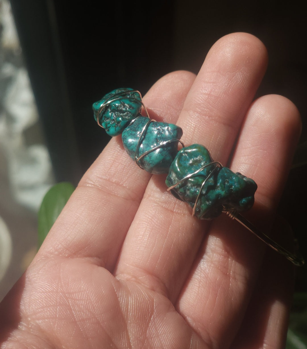 Wire Wrapped AAA Turquoise Bracelet