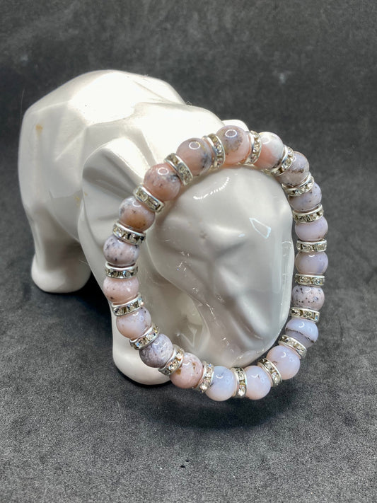 Dendritic Pink Opal Bracelet