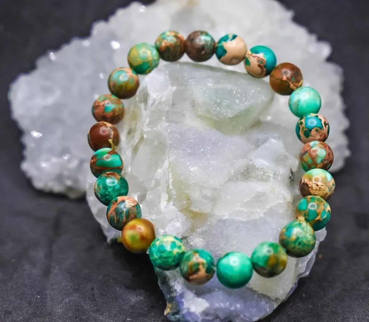 Green Sea Sediment Jasper Bracelet