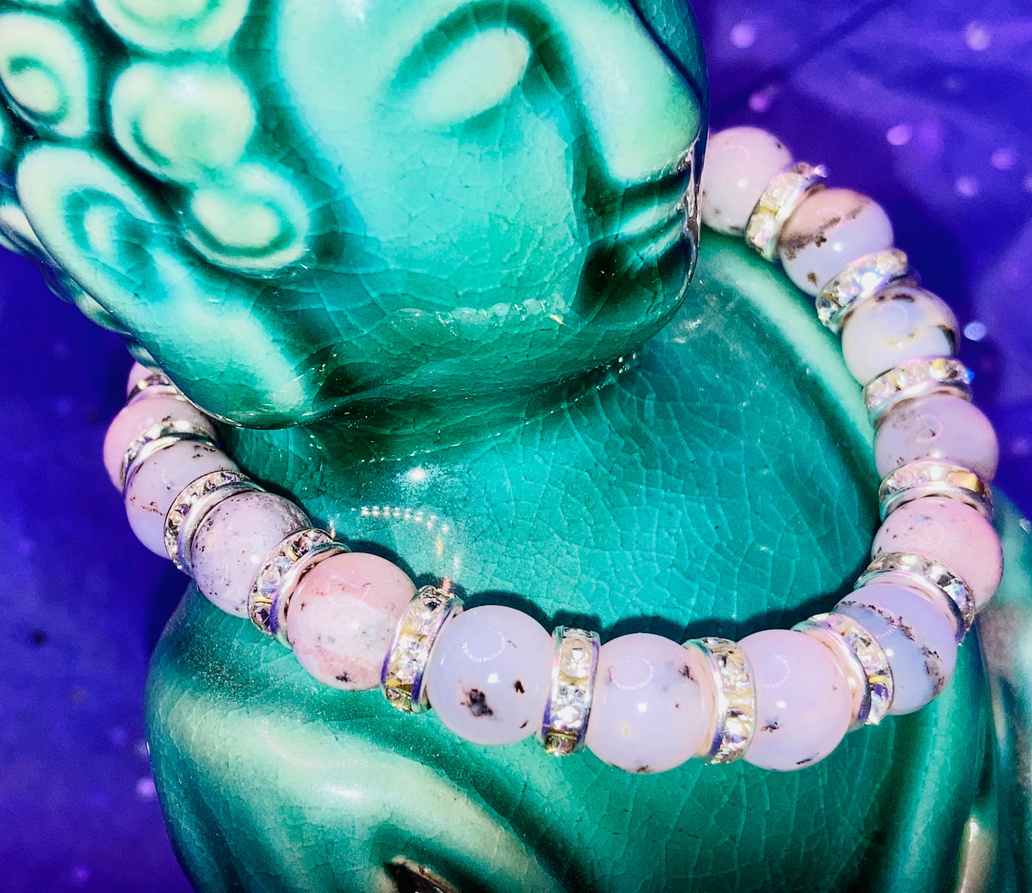 Dendritic Pink Opal Bracelet