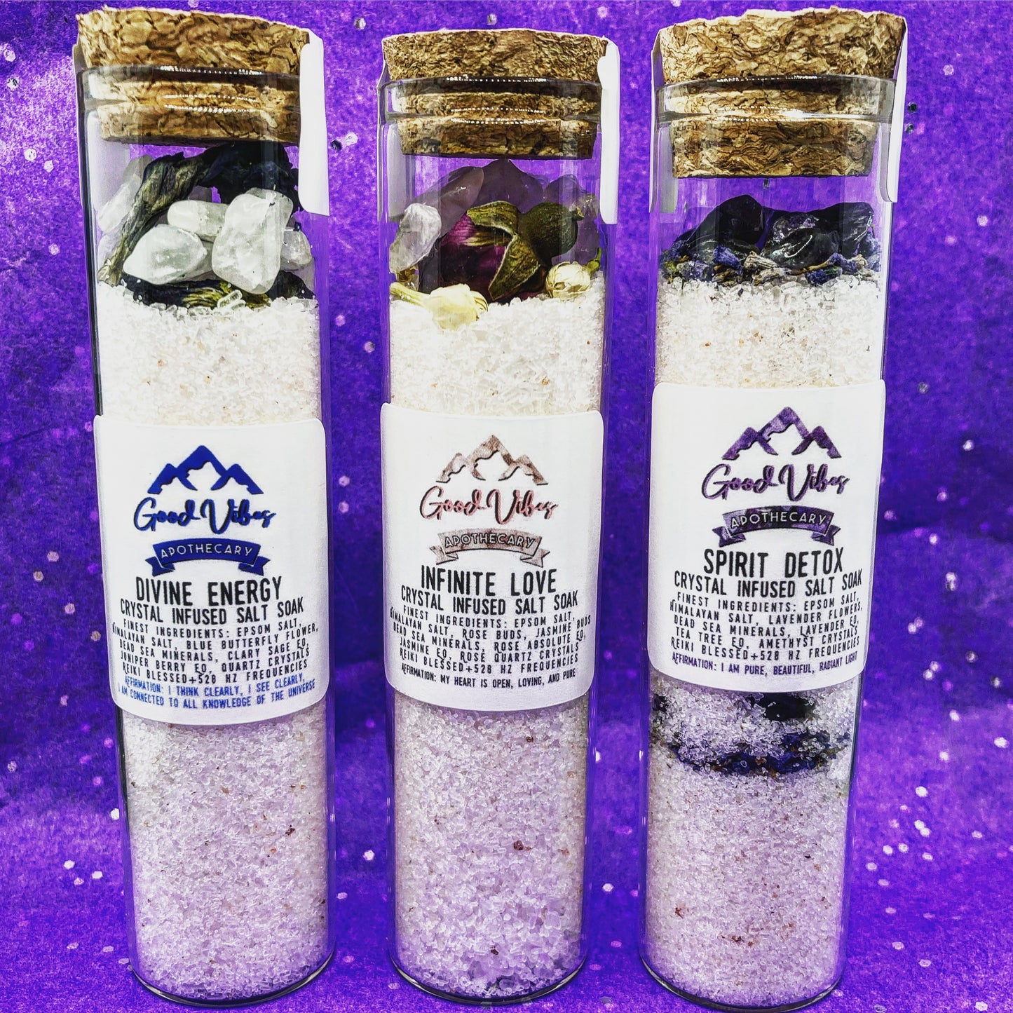 Crystal Infused Salt Soak