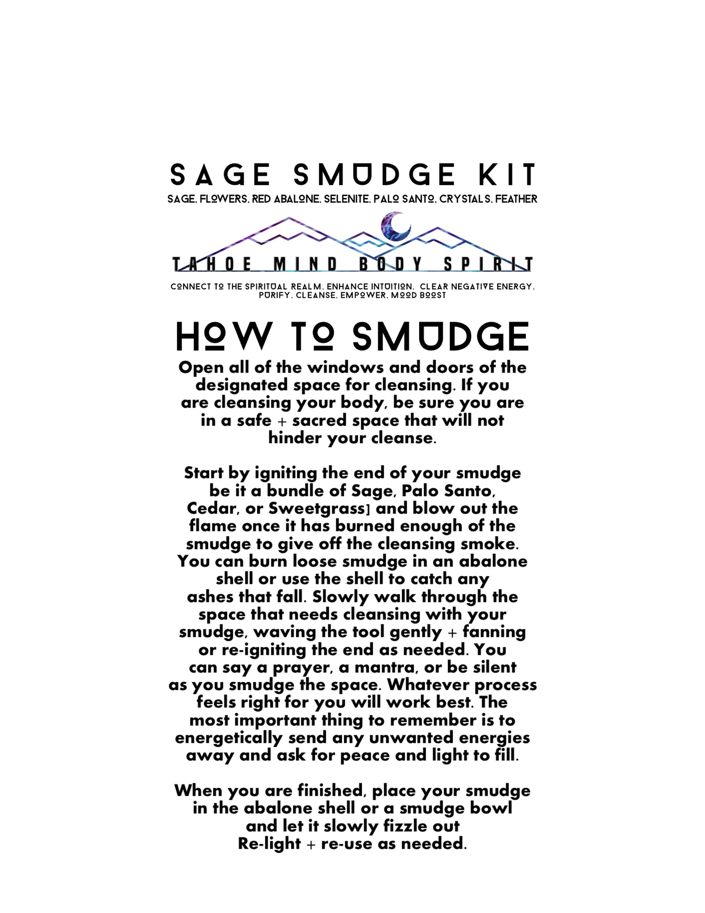 Sage Smudge Kit