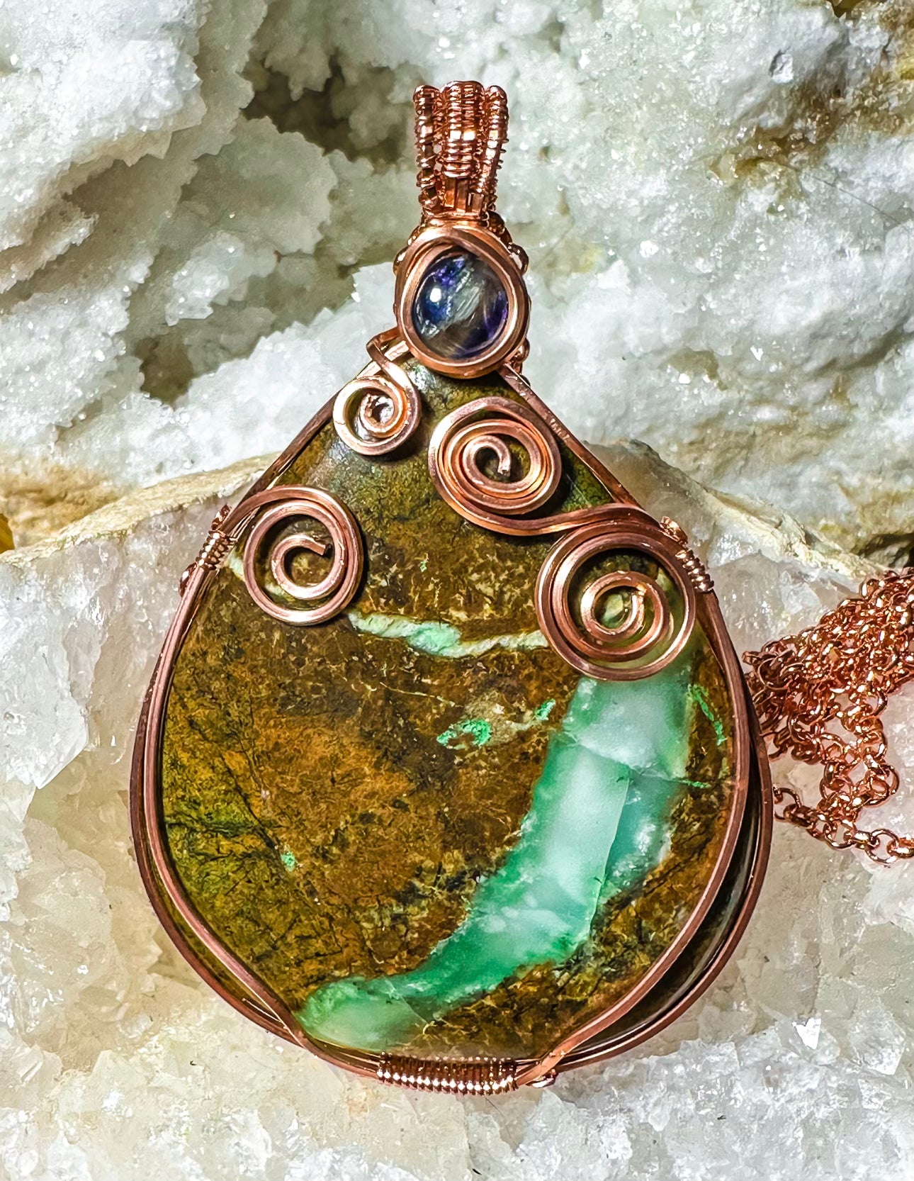 Boulder Chyroprase necklace
