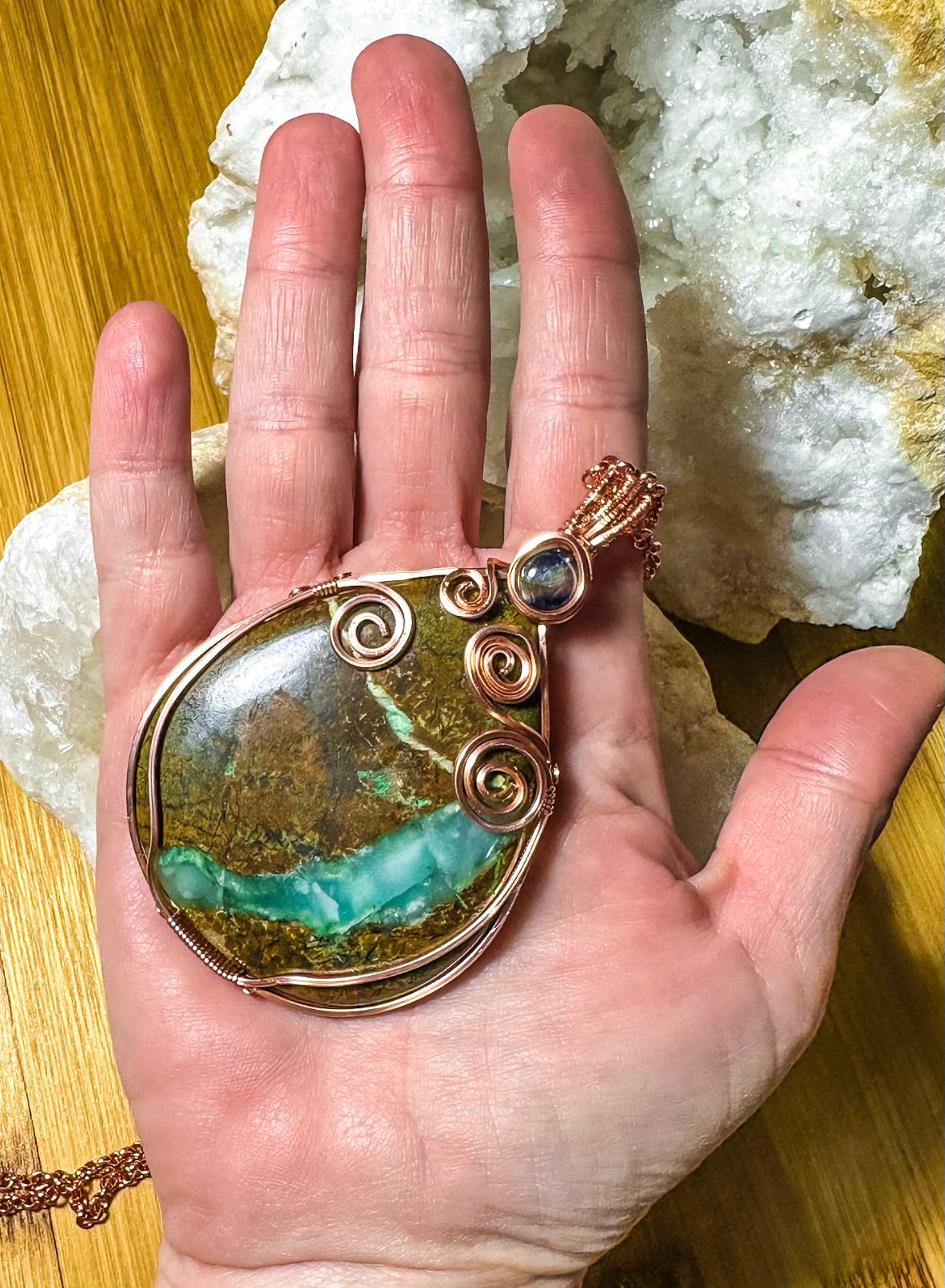 Boulder Chyroprase necklace
