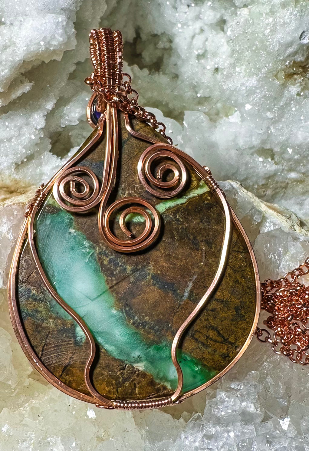 Boulder Chyroprase necklace