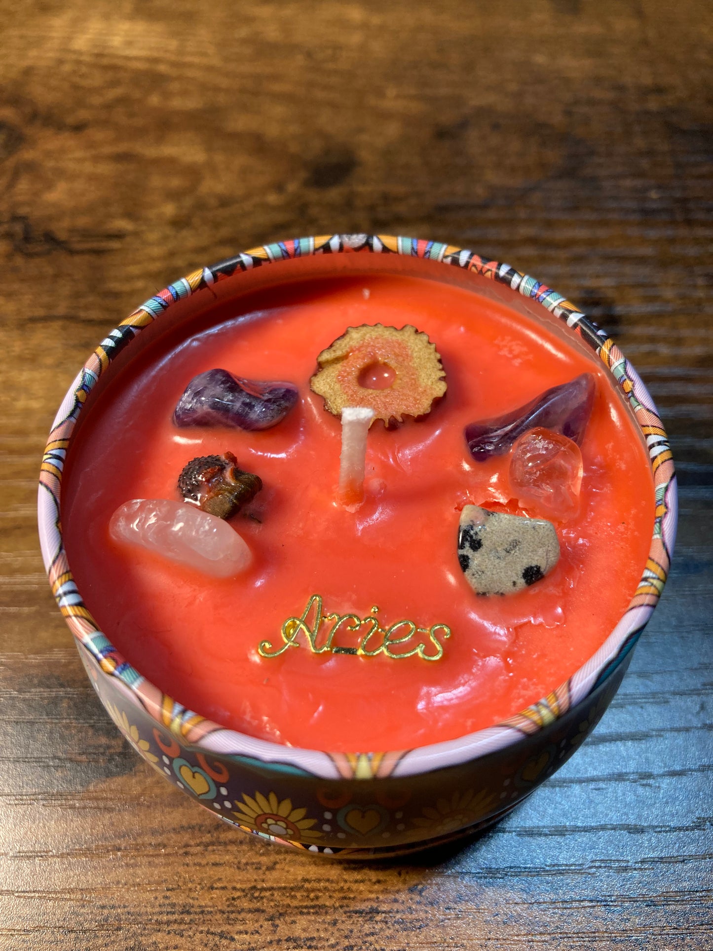 Aries Zodiac Candle